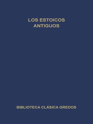cover image of Los estoicos antiguos